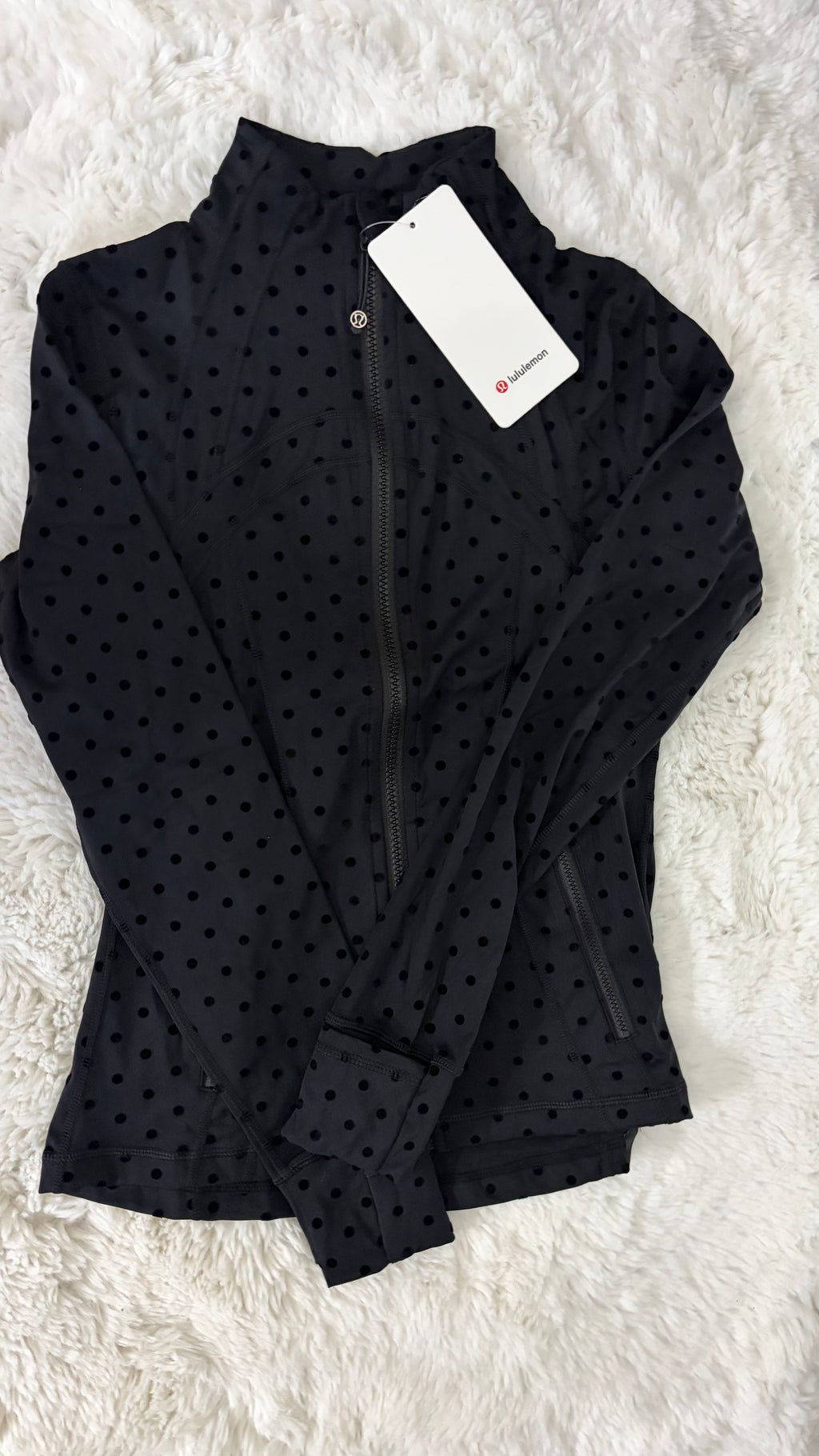 BLACK POLKA DOT LULU DEFINE JACKET