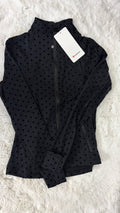 BLACK POLKA DOT LULU DEFINE JACKET