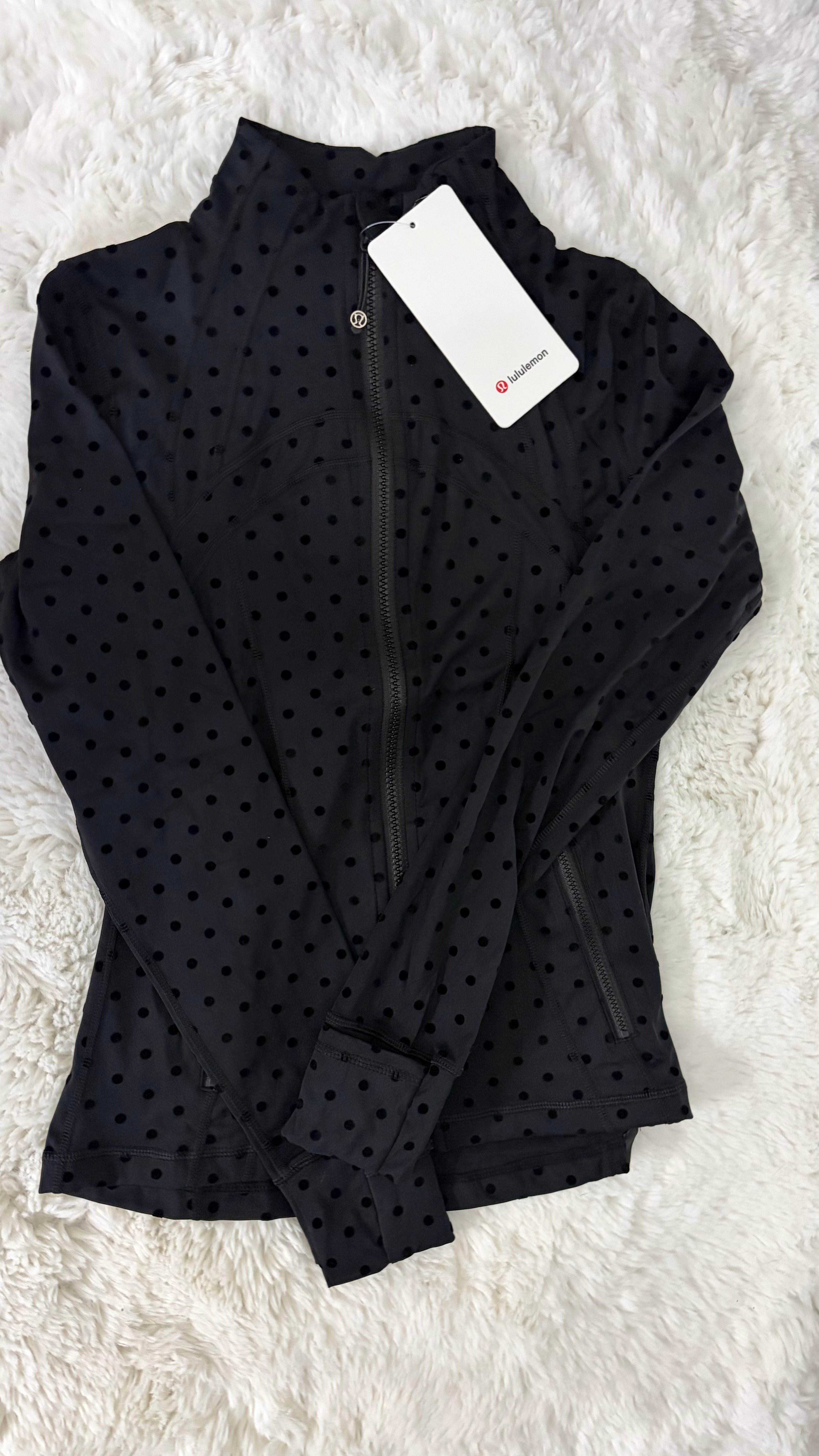BLACK POLKA DOT LULU DEFINE JACKET